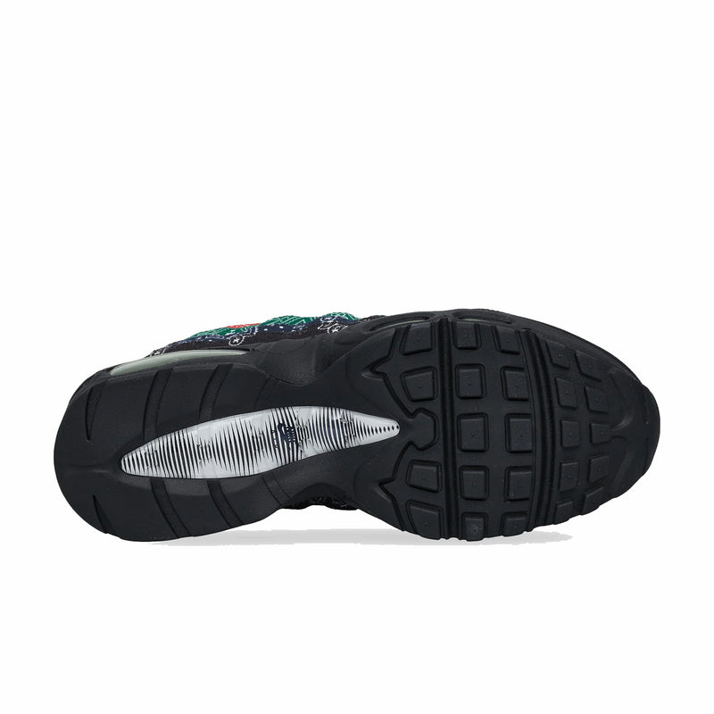 Nike Unisex Air Max 95 Big Bubble "Bandana" (Sail/Volt-University Red-Sport Green) - August Shop