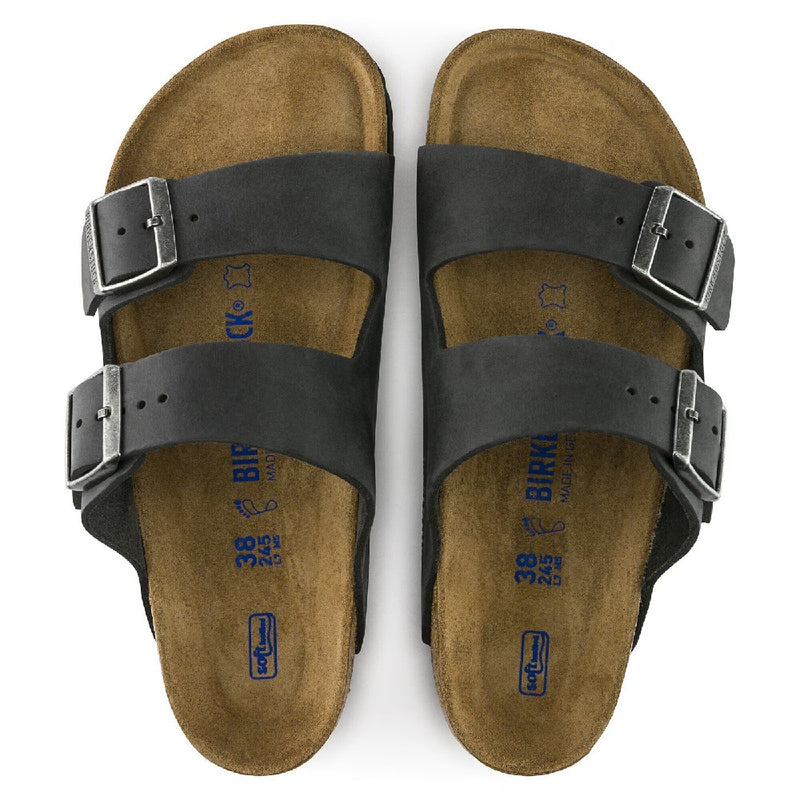 Unisex Birkenstock Arizona Soft Footbed Narrow Fit Black (0752483)