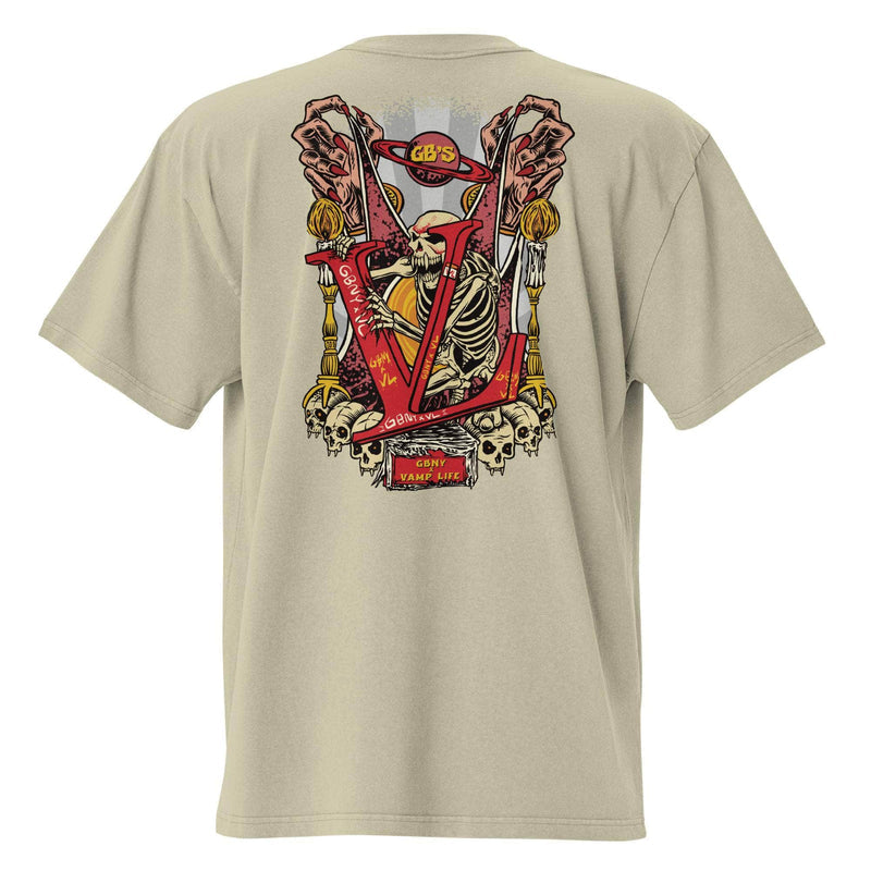 GBNY Faded Eucalyptus / S Vamp Life X GBNY "Graveyard" Oversized T-shirt - Men's 7777164_17571