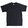 Velva Sheen Short Sleeve 14/1 Cotton Raglan T-Shirt - Pigment Dyed (Jet Black) - August Shop