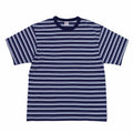 Velva Sheen Short Sleeve Stripe T-Shirt (Off White/Navy) - August Shop