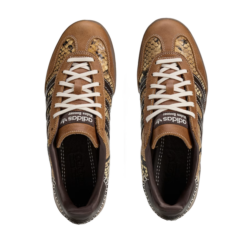 WALES BONNER x GAZELLE INDOOR SHOES SNAKESKIN BROWN