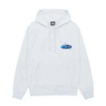 WAVE OVAL HOODIE ASH HEATHER