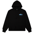 WAVE OVAL HOODIE BLACK