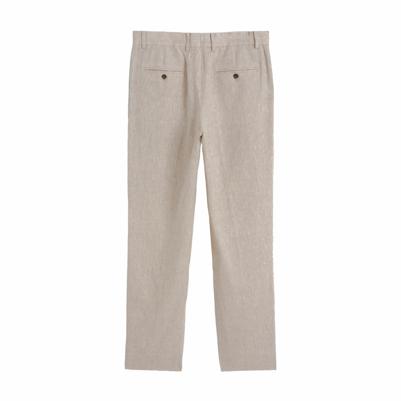 Wax London ALP Trouser 2.0 - Linen (Natural) - August Shop