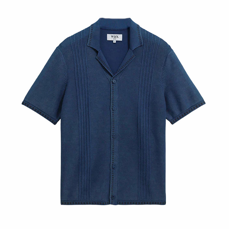 Wax London Ivy Shirt - Dyed Cotton (Blue) - August Shop