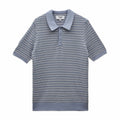 Wax London Naples SS Polo - Mini Geo (Light Blue) - August Shop