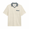 Wax London Pendal Polo - Design Rib (Ecru/Blue) - August Shop