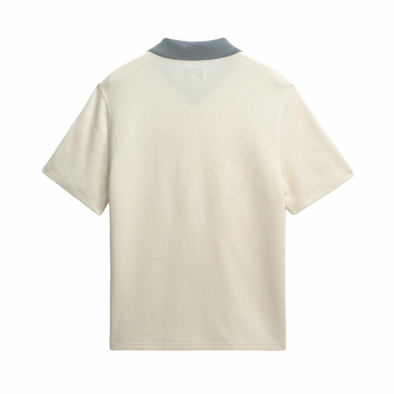 Wax London Pendal Polo - Design Rib (Ecru/Blue) - August Shop