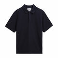 Wax London Shore SS Polo - Mini Texture (Navy) - August Shop