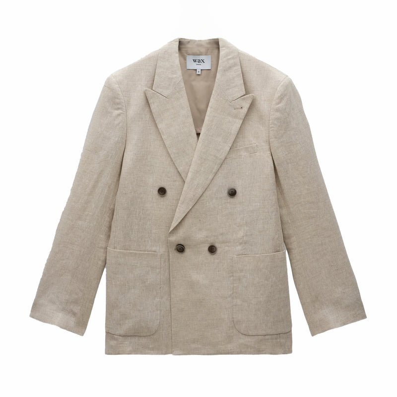 Wax London Vigo Blazer - Linen (Natural) - August Shop