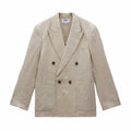 Wax London Vigo Blazer - Linen (Natural) - August Shop