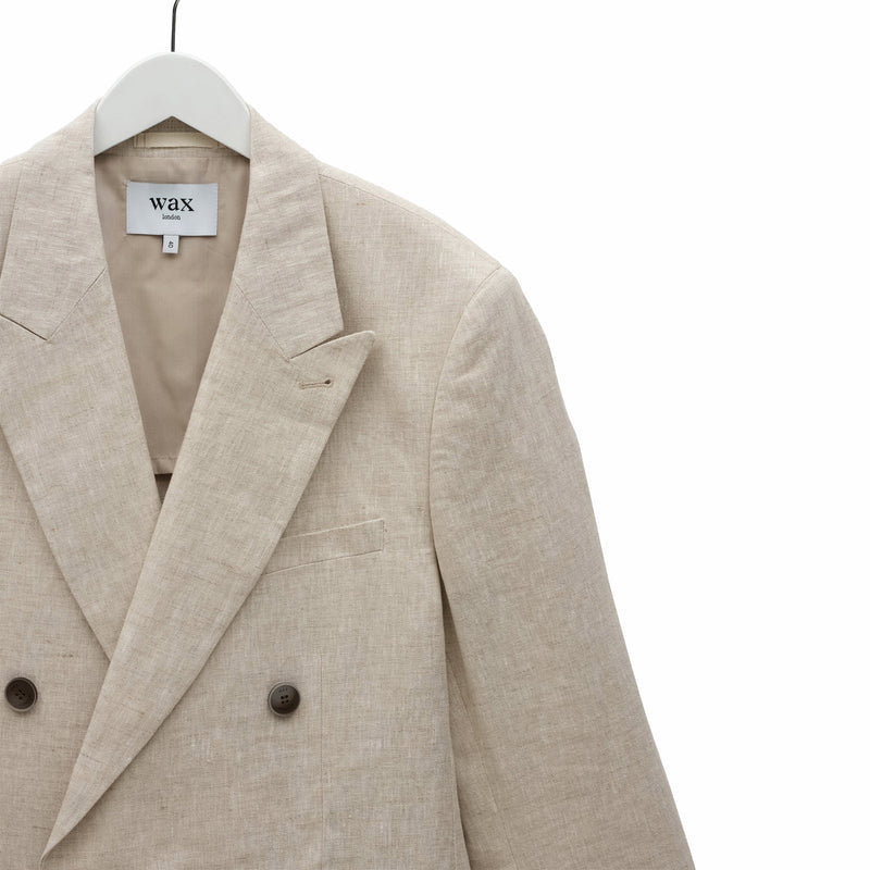 Wax London Vigo Blazer - Linen (Natural) - August Shop