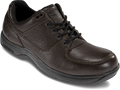 Quarter turn view Men's Dunham Footwear style name Windsor Extra Wide in color Brown. Sku: 8000-JBR936E