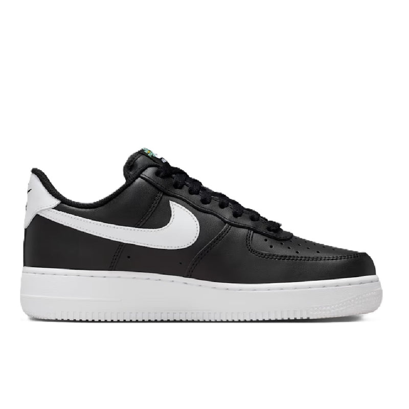 Women's Air Force 1 '07 PRM 'Flowers' Blk/Wht-Mtlc Gold (IB6644 001)