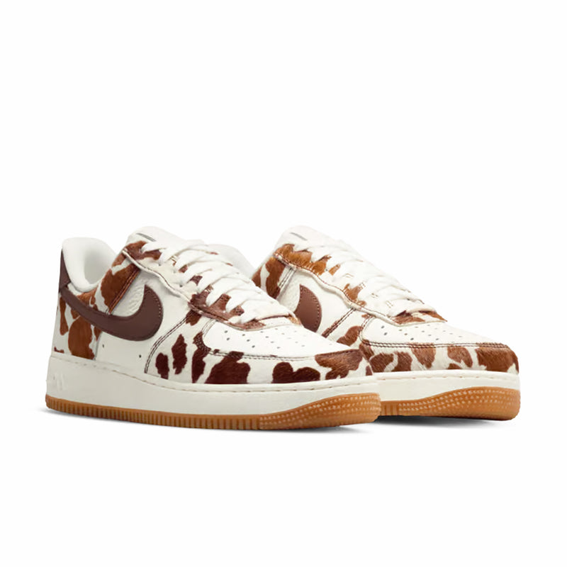 Nike Women's Air Force 1 Low "Cow Print" (Field Brown/Sail-Field Brown) - August Shop