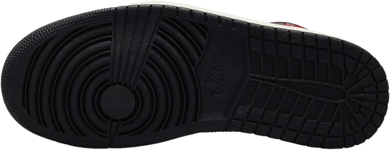 Women's Air Jordan 1 Mid Black/Gym Red-Sail (BQ6472 061)