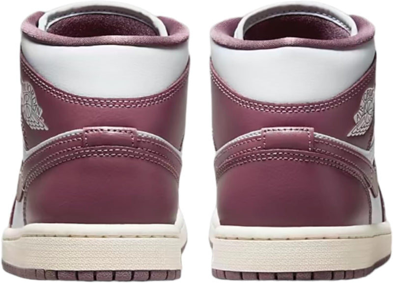 Women's Air Jordan 1 Mid Pure Platinum/Sky J Mauve-Sail (BQ6472 050)