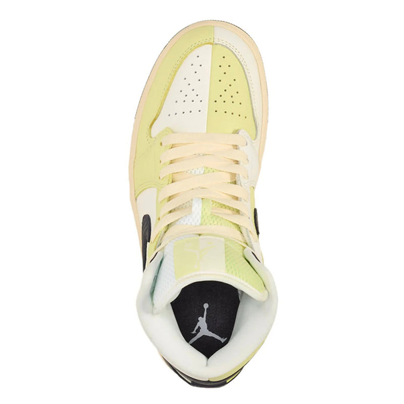Women's Air Jordan 1 Mid SE Sail/Luminous Green-Anthracite (HQ3008 130)