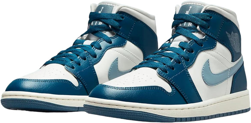 Women's Air Jordan 1 MID Sky J FR Blue/Ozone Blue-Sail (BQ6472 414)