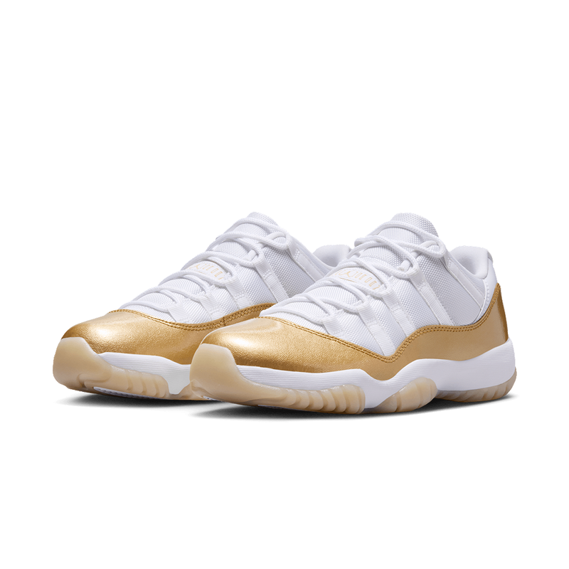 WOMEN'S AIR JORDAN 11 RETRO LOW WHITE / METALLIC GOLD "MOTHER'S DAY"