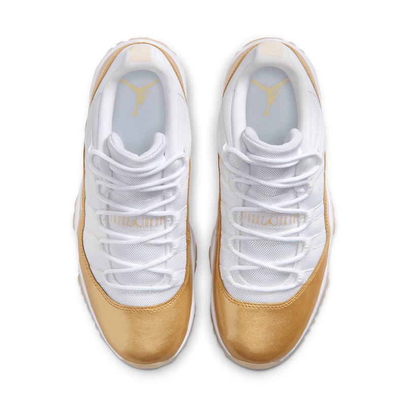 WOMEN'S AIR JORDAN 11 RETRO LOW WHITE / METALLIC GOLD "MOTHER'S DAY"