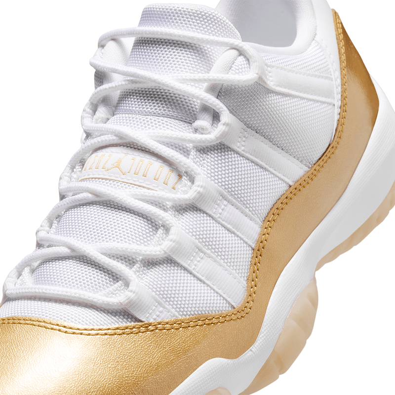 WOMEN'S AIR JORDAN 11 RETRO LOW WHITE / METALLIC GOLD "MOTHER'S DAY"