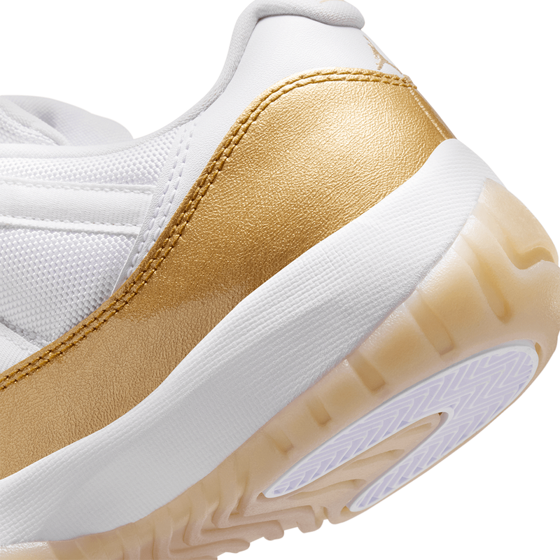 WOMEN'S AIR JORDAN 11 RETRO LOW WHITE / METALLIC GOLD "MOTHER'S DAY"