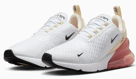 Women's Air Max 270 White/Black-Pale Ivory-Muslin (AH6789 123)
