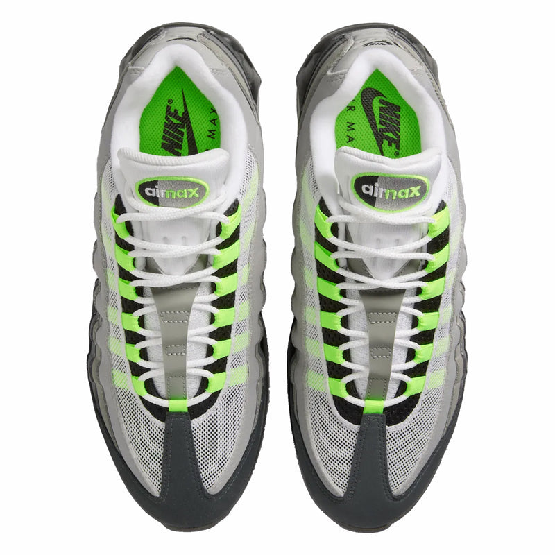 Nike Women's Air Max 95 OG “Neon” Big Bubble (Black/Cool Grey-Neon Yellow) - August Shop