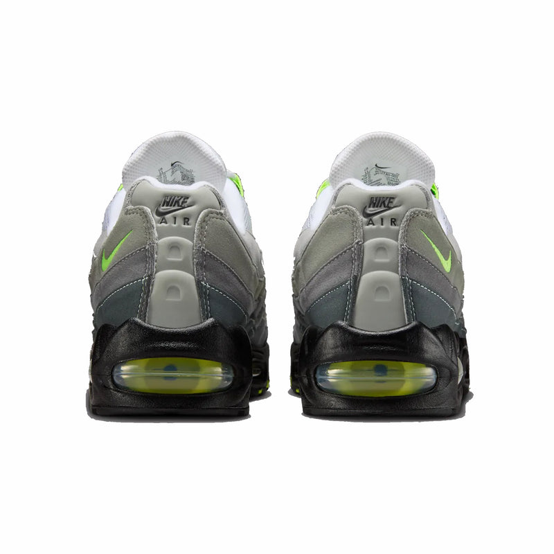 Nike Women's Air Max 95 OG “Neon” Big Bubble (Black/Cool Grey-Neon Yellow) - August Shop