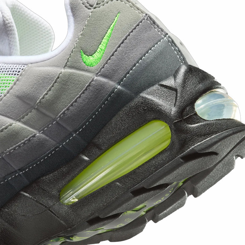 Nike Women's Air Max 95 OG “Neon” Big Bubble (Black/Cool Grey-Neon Yellow) - August Shop