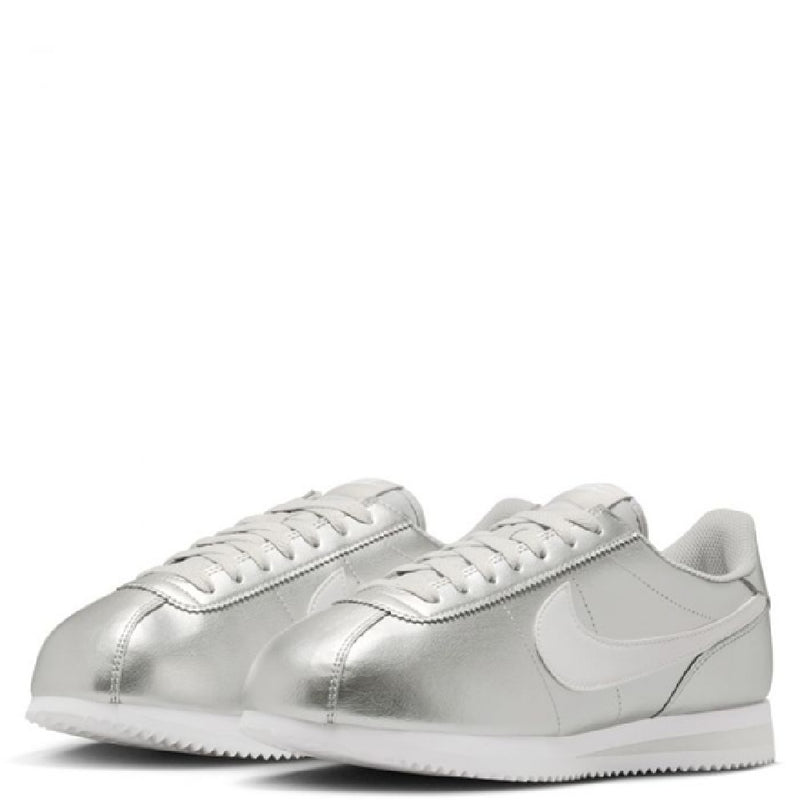 Women's Cortez Metallic Silver/White-Grey Fog (IR0042 001)