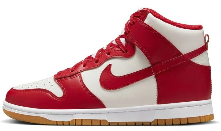Women's Dunk High Sail/Gym Red-Light Brown (DD1869 114)