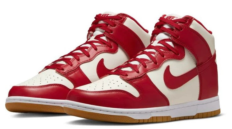 Women's Dunk High Sail/Gym Red-Light Brown (DD1869 114)