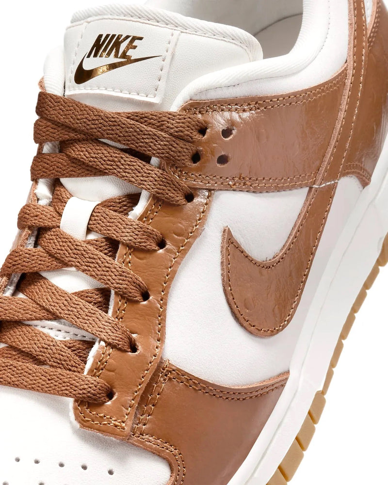 Women's Dunk Low LX "Brown Ostrich" Phantm/Ale Brwn-Sl (FJ2260 001)