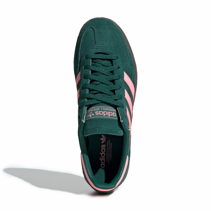 Adidas Women's Handball Spezial (Collegiate Green/Pink Spark/Gold Metallic) - August Shop