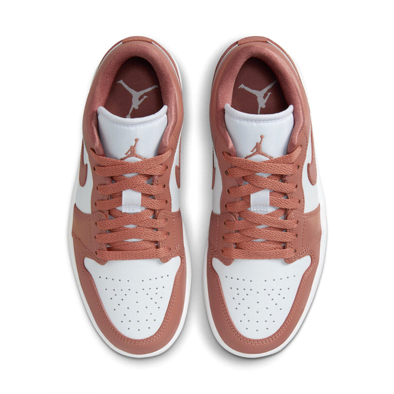 Women's Jordan 1 Low Pure Platinum/Sky J Orange (DC0774 080)