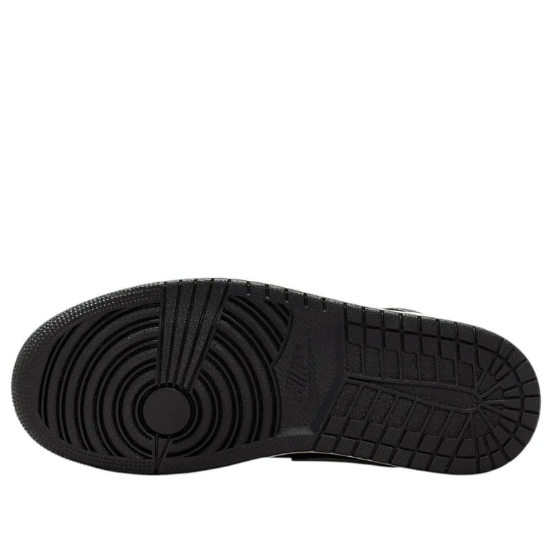 Women's Jordan 1 Mid Black/Ghost-Coconut Milk (IM5128 001)