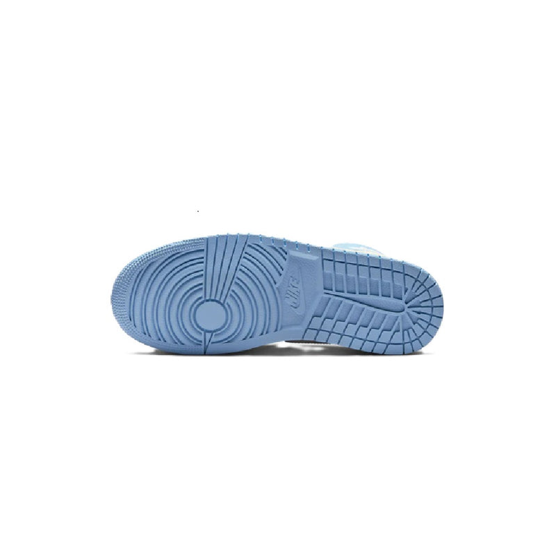 Women's Jordan 1 Mid Psychic Blue/Neutral Grey-Sail (BQ6472 402)