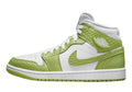 Women's Jordan 1 Mid SE "Green Phyton" Wht/Vivid Green-Wht (DV2959 113)