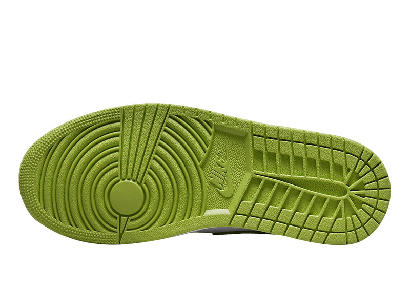 Women's Jordan 1 Mid SE "Green Phyton" Wht/Vivid Green-Wht (DV2959 113)