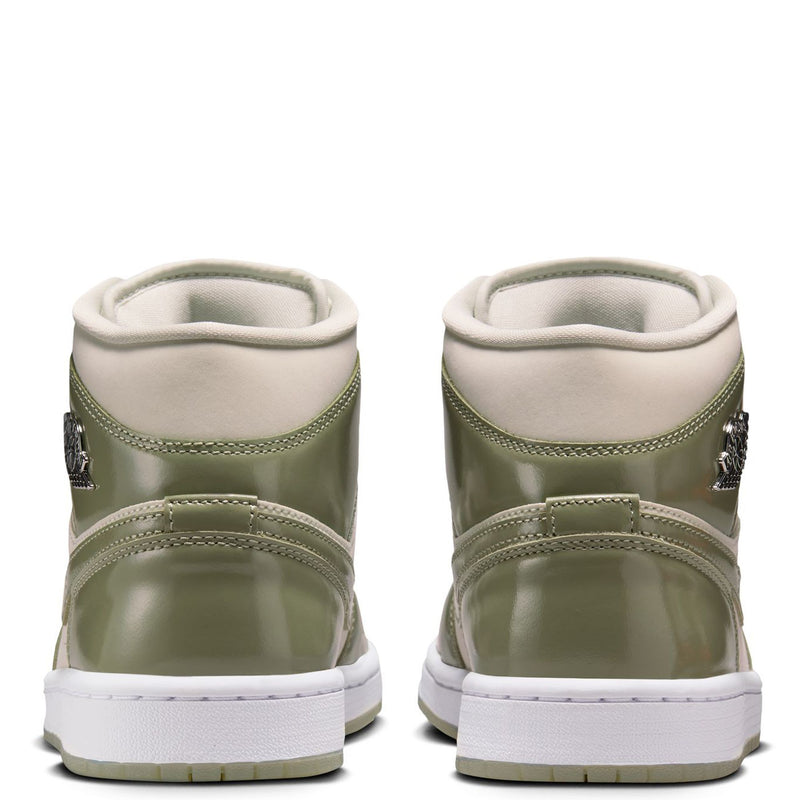 Women's Jordan 1 Mid SE Sea Glass/Oil Green (HF4079 003)