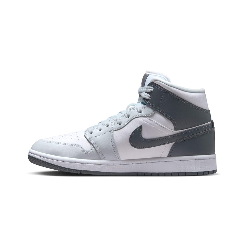 Women's Jordan 1 Mid White/Smoke Grey-Pure Platinum (BQ6472 113)