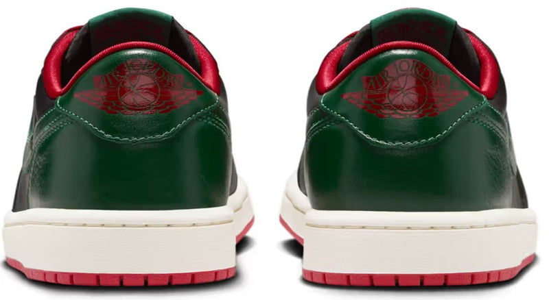 Women's Jordan 1 Retro Low OG Black/Gorge Green-Varsity Red (CZ0775 036)