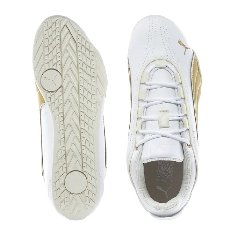Women's Puma Catch Soleil DayINight White-Puma Gold-Vapor Gray (404307 01)