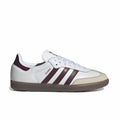 Adidas Women's Samba OG (Cloud White/Maroon/Gum) - August Shop