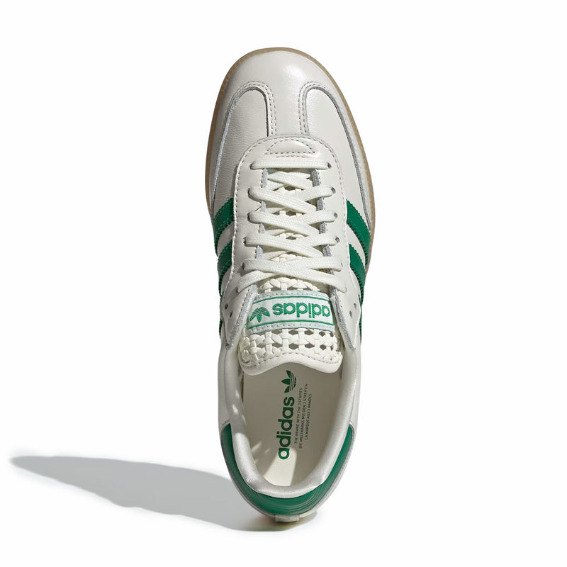 Adidas Women's Samba OG (Off White/Green/Gold Metallic) - August Shop