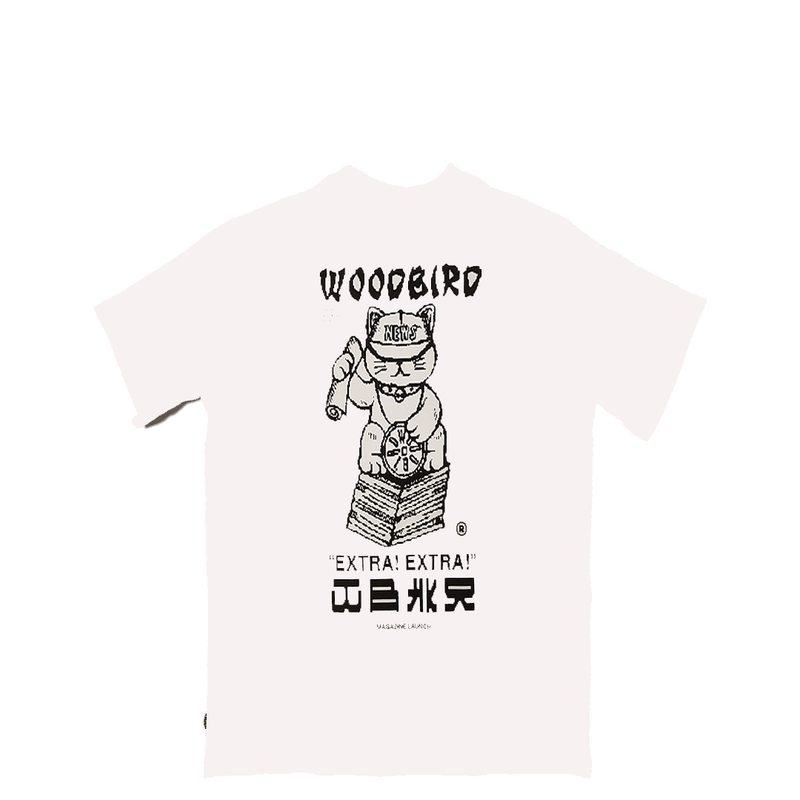 WOODBIRD X THINK EMPIRE MAGAZINE TEE WHITE
