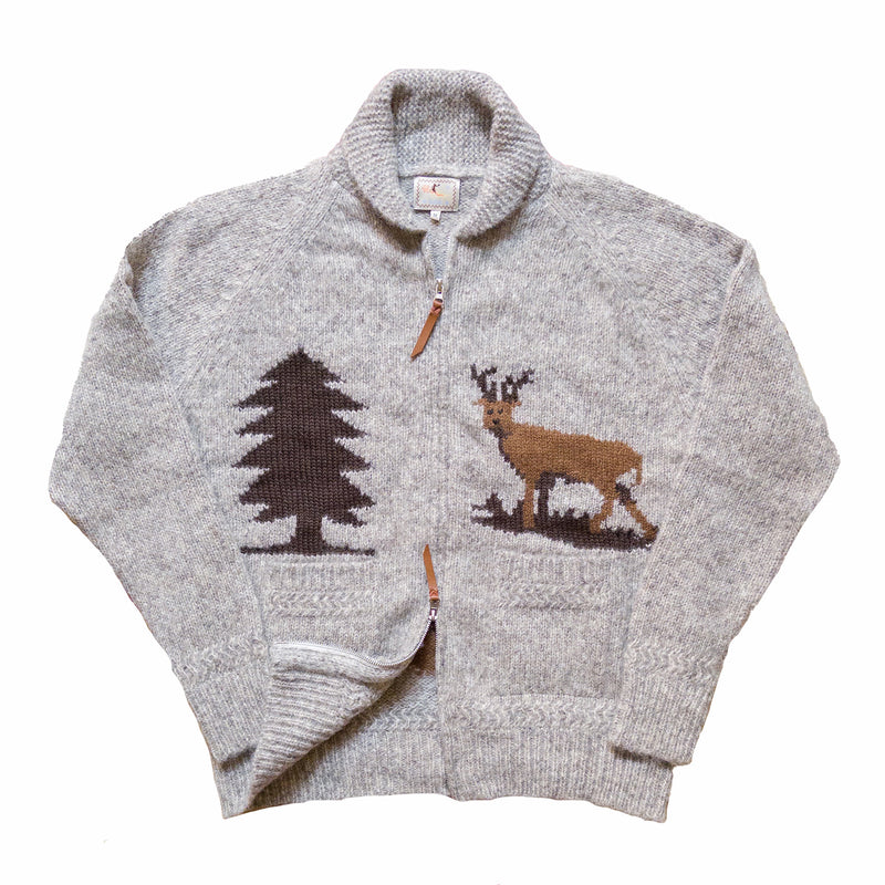 Wythe Alpaca Cotton Cardigan (Stag) - August Shop